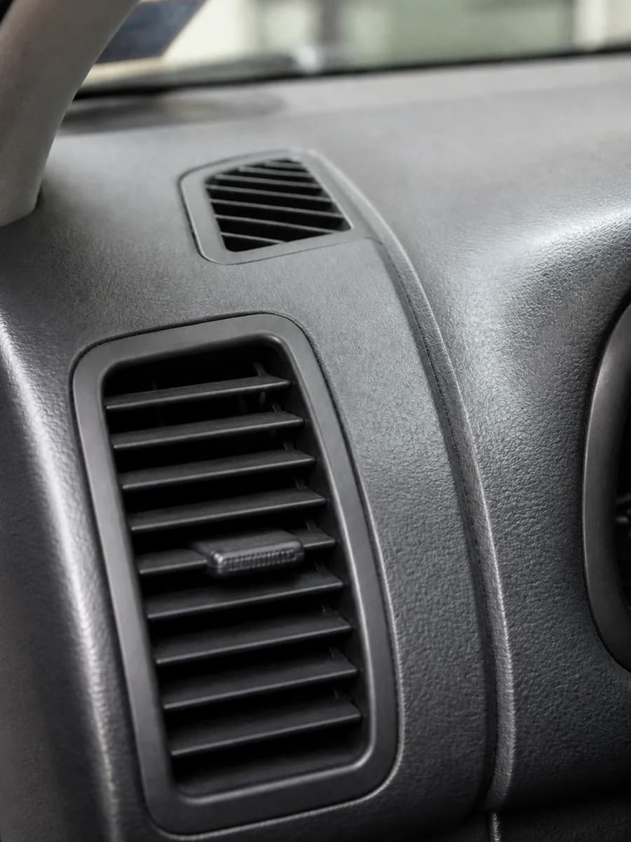 Dashboard air vent clean and dust-free