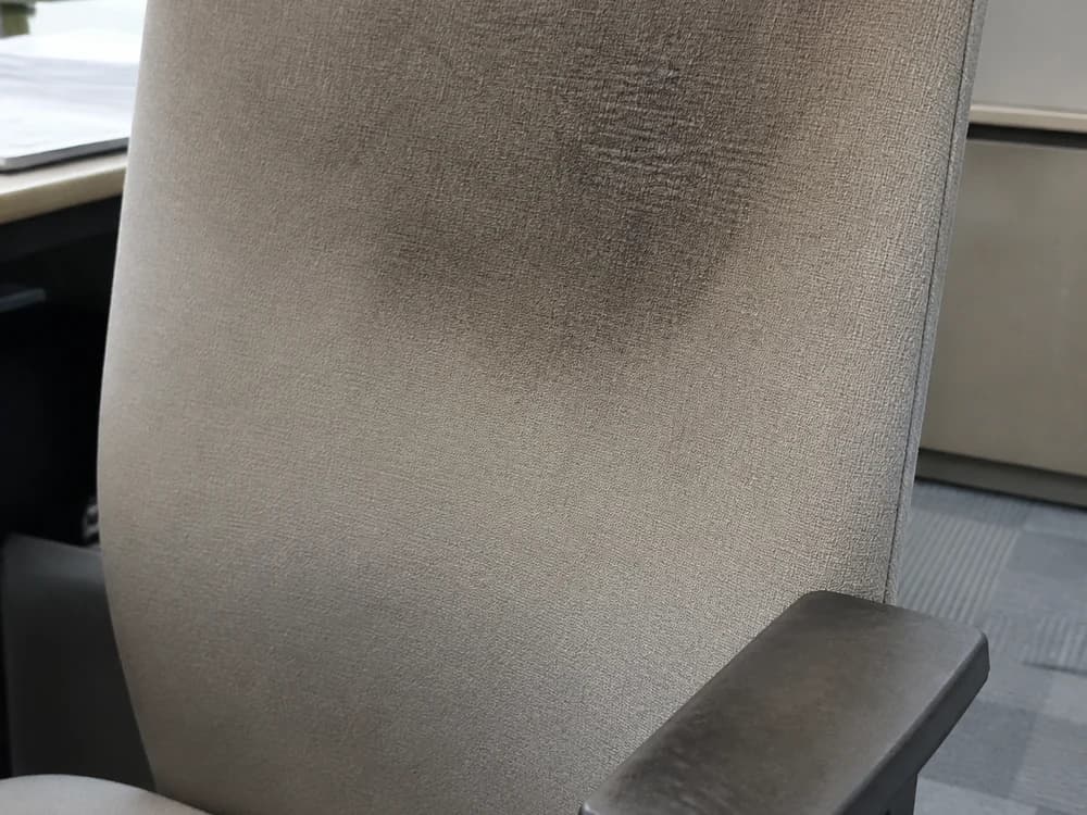 Office task chair — grimy fabric backrest