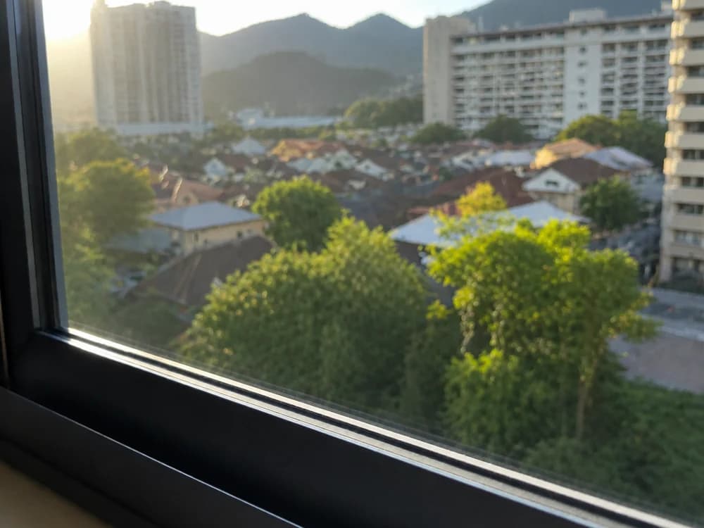 Window glass streak-free and clear