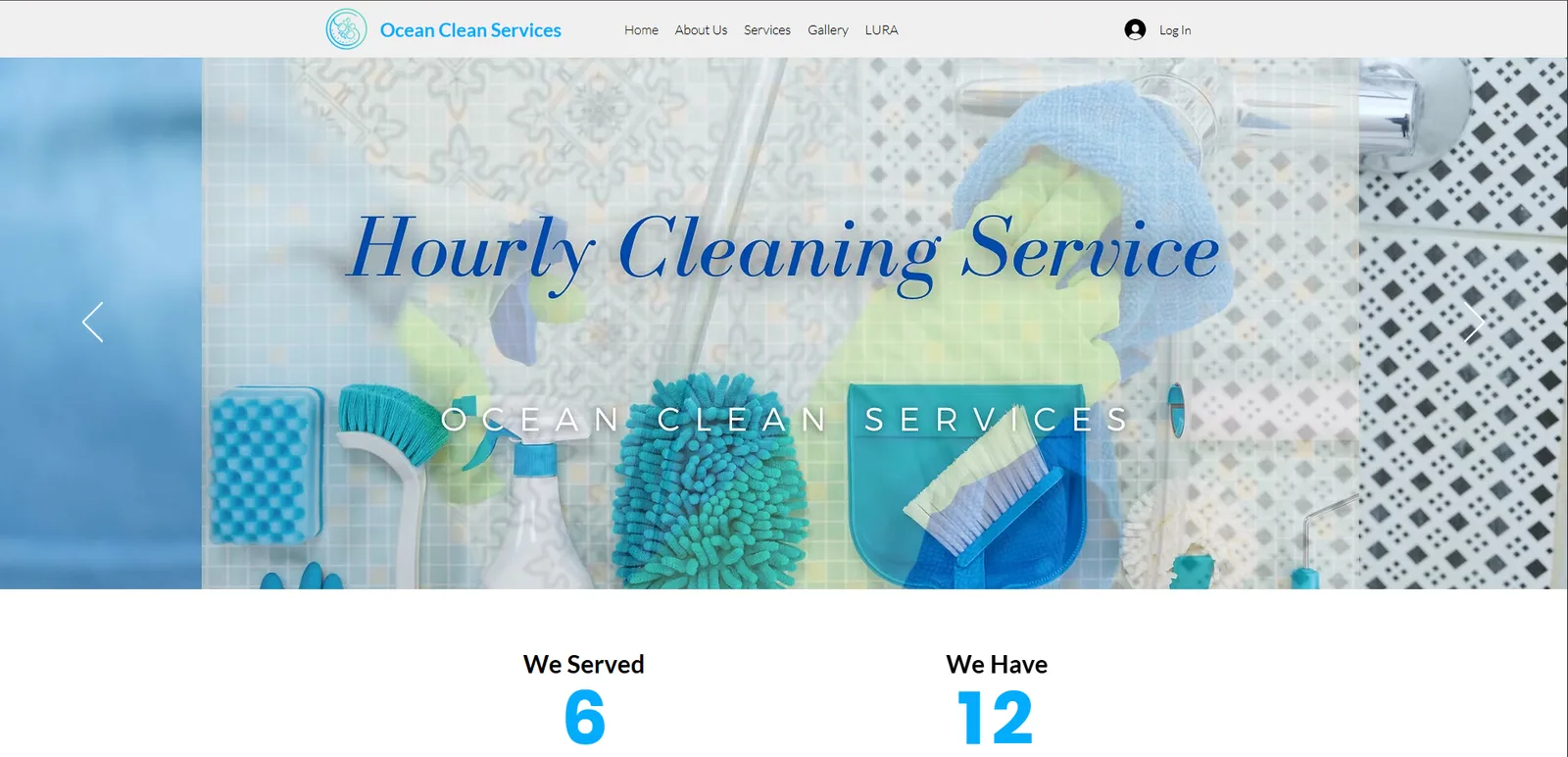 Ocean Clean Services homepage screenshot