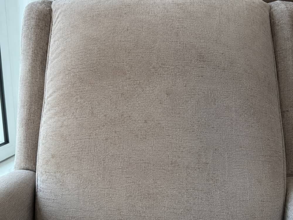 Hotel room upholstery — dulled fabric