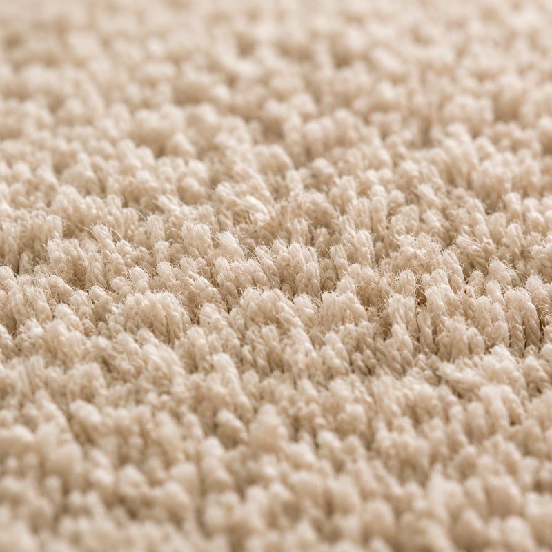Clean carpet fibres close-up
