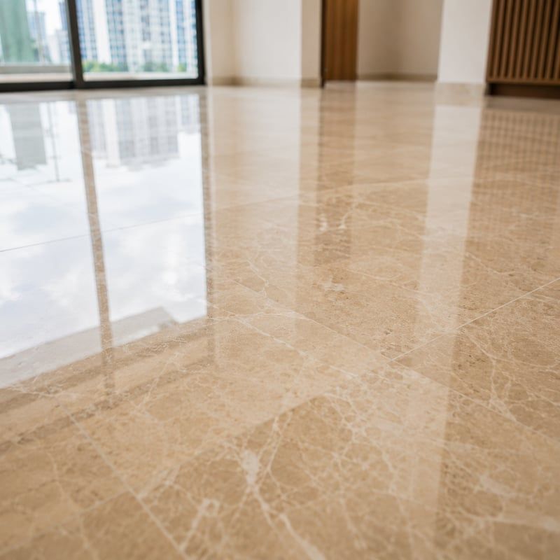 Reflective marble close-up